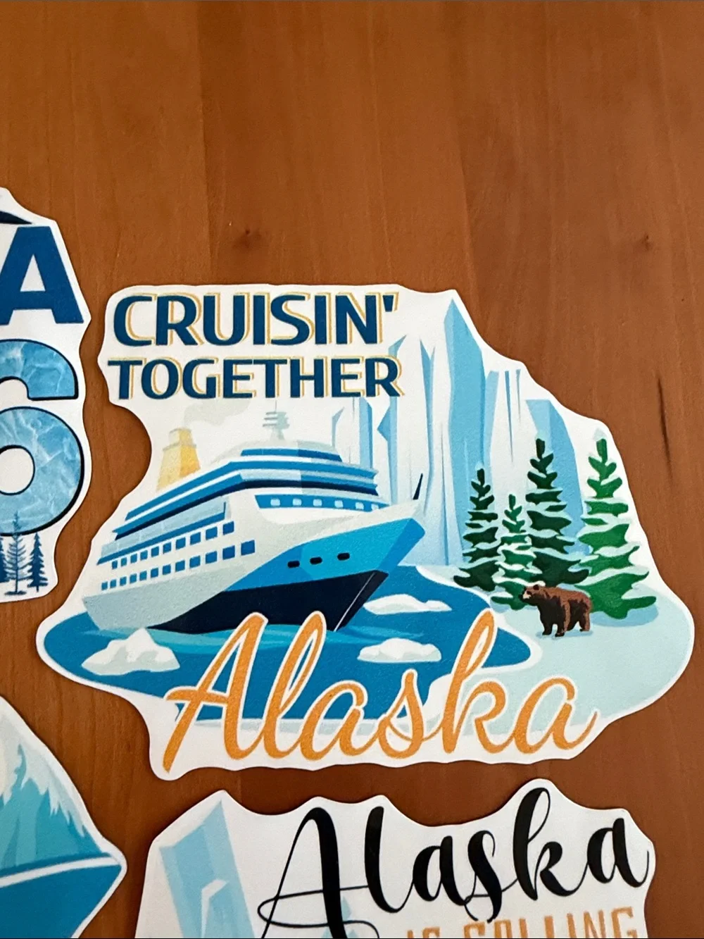 Alaska Cruise Magnet Pack • 6 pieces • New in Package • 2026 Alaska Travel Theme